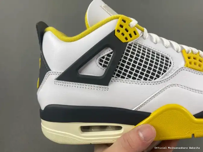 Official Maikesneakers Vivid WNNS 4 Jordan Air AQ9129-101 Sulfur 0329